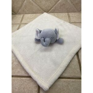 Sandy‎ & Simon Elephant Lovey Cream Grey Security Blanket Plush Soft